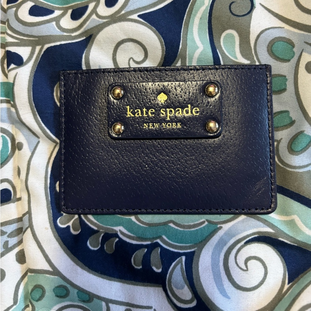 FINAL OFFER Kate Spade Navy Blue Cardholder